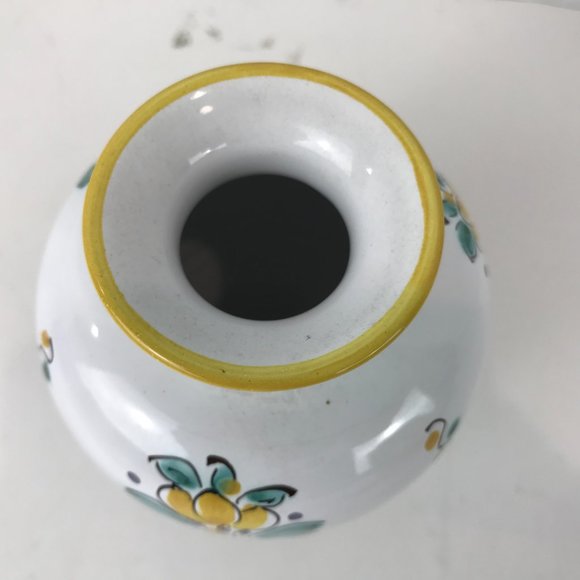 Small Floral ceramic art pottery vase - Picture 3 of 4